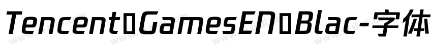 Tencent GamesEN Blac字体转换